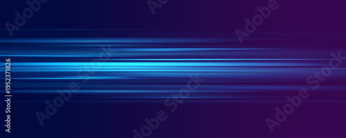 Radiant blue particles drift through a deep dark space while thin laser streaks stretch diagonally forming an elegant and immersive abstract composition.