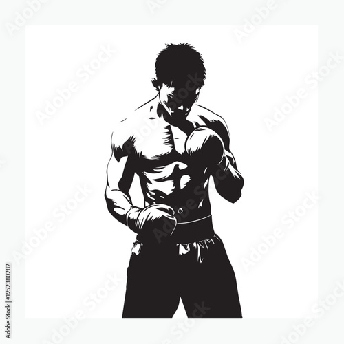 vector illustration of a young man