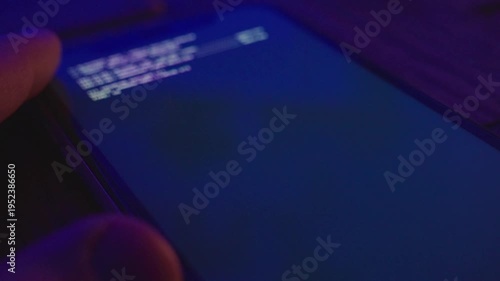 Wallpaper Mural Malware app being installed on device by hacker group with malicious agenda. Spying or stealing information from user. Intelligence agency listening in on conversation. Code running on mobile phone Torontodigital.ca