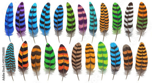 Collection of fantasy floating islands with castles, villages, waterfalls, and hot air balloons