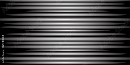 Minimalist vector illustration consisting of elongated grey and white ellipses arranged in a rhythmic, layered pattern.