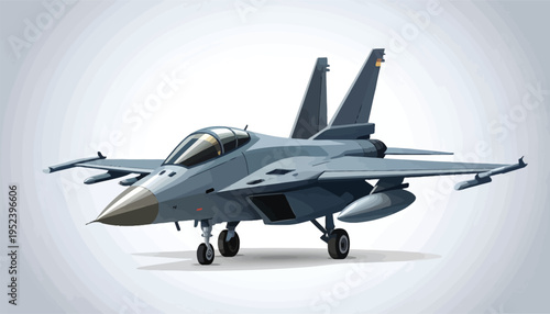 Dynamic illustration of a state-of-the-art combat jet, symbolizing advanced aerial defense and high-performance military aviation technology