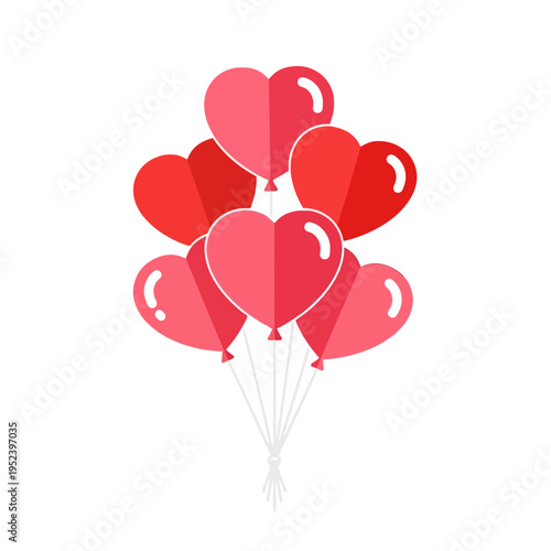 Valentine Heart Balloons - Romantic Love Celebration Decoration