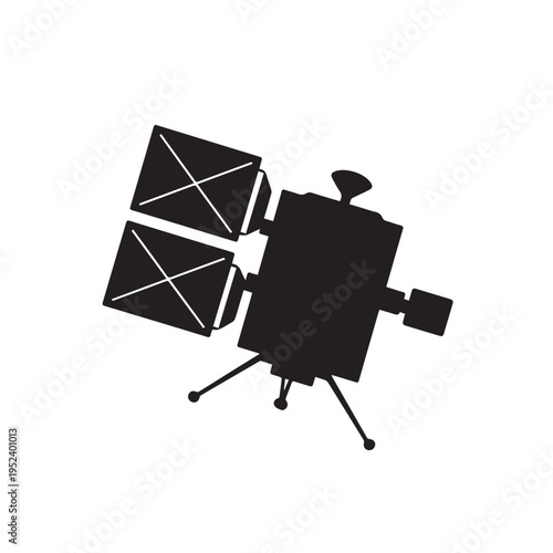 Satellite in orbit space exploration deep space mission scientific research technology cosmic object deep space station orbiting