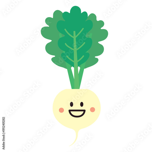 可愛いかぶのキャラクターイラスト