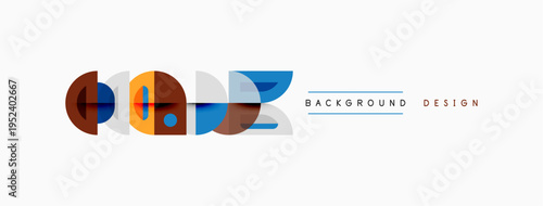 Abstract geometric shapes, vibrant colors, modern design elements. Simple composition, clean lines, suitable background texture.