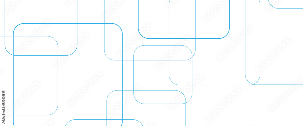 Obraz premium Minimal geometric background. Dynamic blue shapes composition with white lines. Abstract background modern hipster futuristic graphic. Vector
