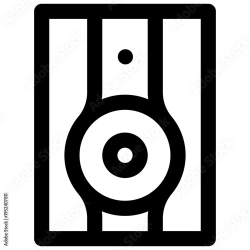 Speakers. Editable stroke vector icon.