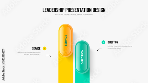 Sales Performance Two Element Diagram Slide Template. Financial Planning 2 Option Infographic Frame Layout. Business Analysis Presentation Design Vector Illustration.