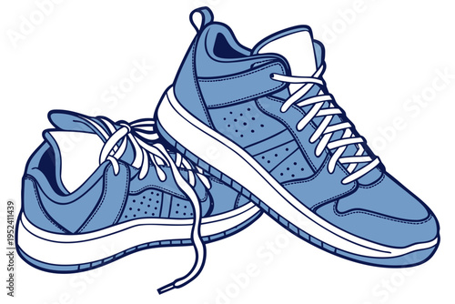 sport shoes isolated on white