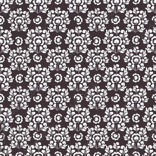 Exotic hand drawn flowers, seamless patterns with floral for fabric, textiles, clothing, wrapping paper, cover, banner, home decor, abstract backgrounds