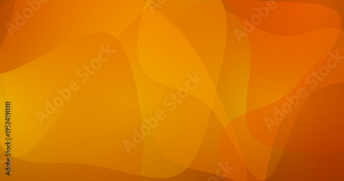 Vibrant orange and yellow fluid shapes, soft gradients, warm lighting