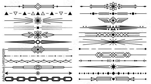 Decorative Dividers and Ornate Borders for Creative Projects