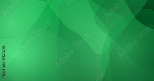 Green abstract fluid forms with smooth gradients and gentle, soft light