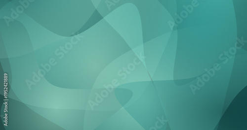 Abstract teal fluid shapes background with soft gradients and smooth curves