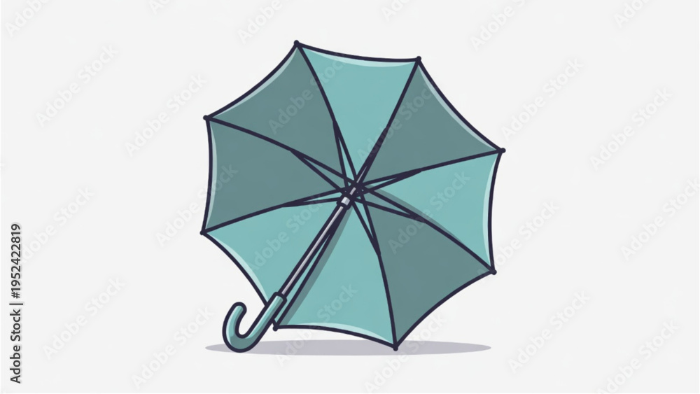 Fototapeta premium Folded Umbrella Vector