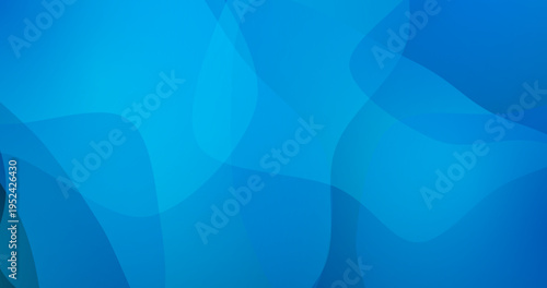 Abstract flowing organic shapes on blue background minimal gradient smooth curves