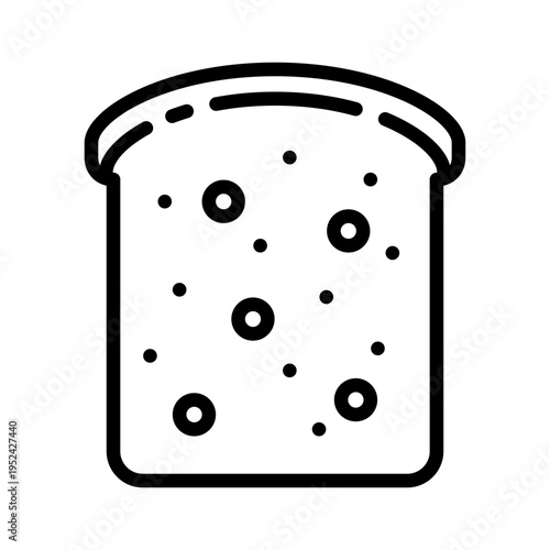 Toast icon vector. Bread illustration sign. toast bread symbol. bakehouse Logo. Breads web icons.