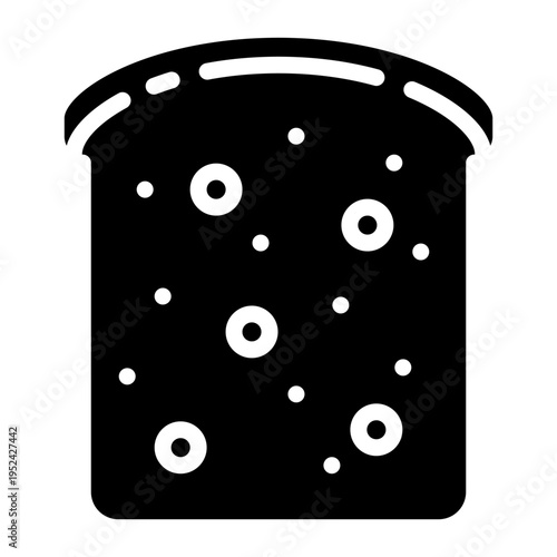 Toast icon vector. Bread illustration sign. toast bread symbol. bakehouse Logo. Breads web icons.