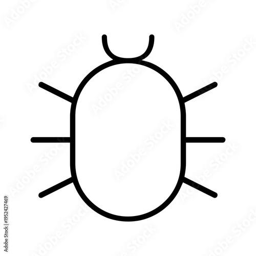 Pest icon vector. Insect Illustration sign. Beetle symbol. Tick logo.
