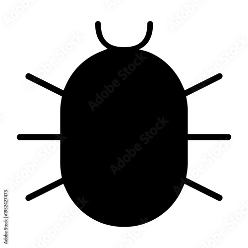 Pest icon vector. Insect Illustration sign. Beetle symbol. Tick logo.
