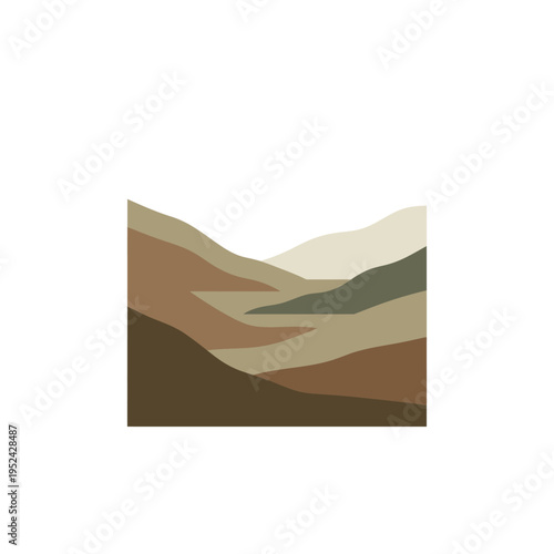 Climate Resilience Horizon Muted Flat Graphic