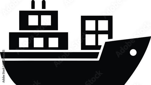 Cargo Ship Marine Transport Logistics Vessel