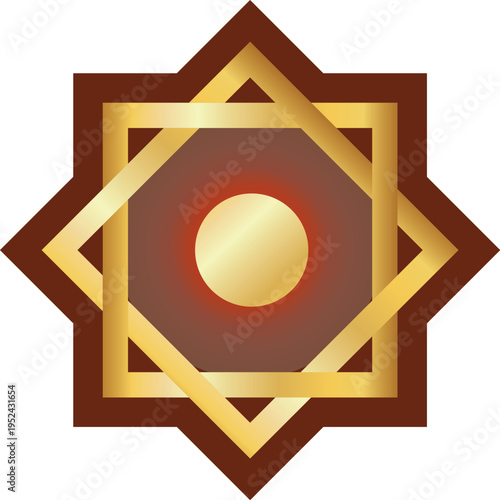 islamic icon vector art illustration