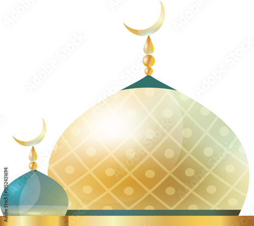 islamic icon vector art illustration
