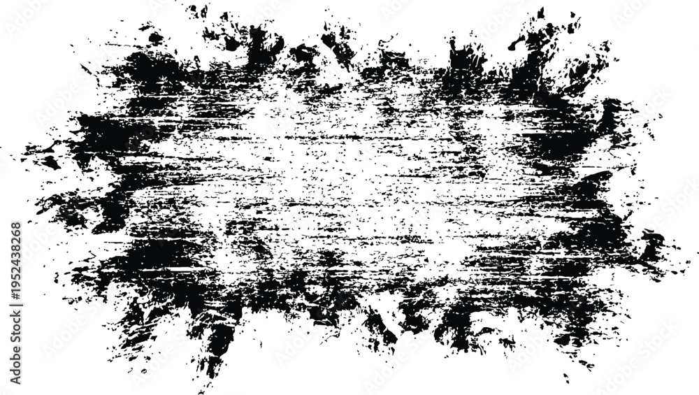 Fototapeta premium Abstract black and white image with distressed texture and rough edges