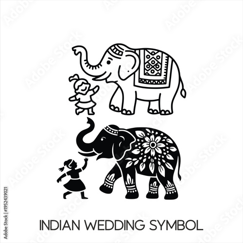 “Majestic Elephants and Joyful Dancers: A Grand Celebration of Indian Wedding Traditions, Symbolizing Prosperity, Festivity, and Cultural Splendor
