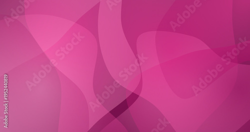 Vibrant pink abstract organic shapes layered with soft translucent flowing lines