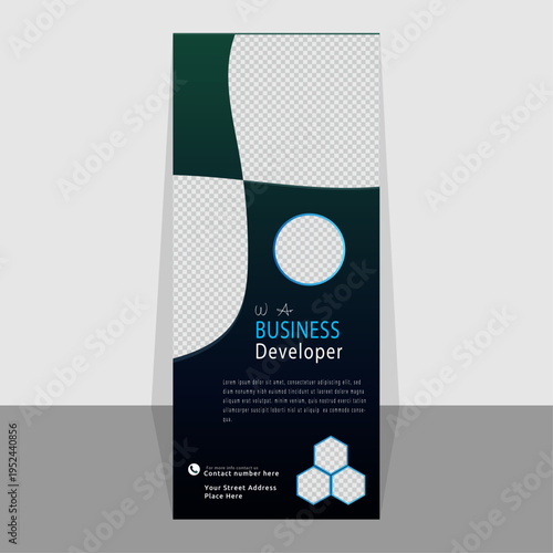 Business Conference Roll Up Banner Template
Creative Company Promotion Roll Up Banner