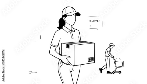 business woman with a folder