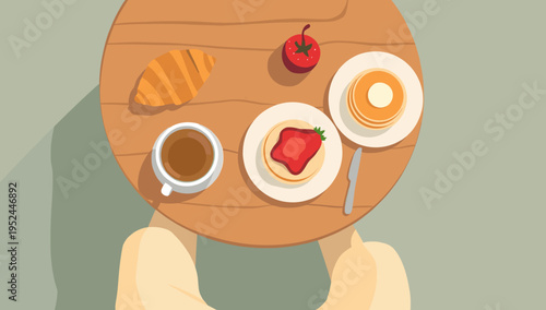 A calming and minimalist composition of overlapping shapes and muted tones.  Ideal for backgrounds, website design, or creating a serene visual mood.