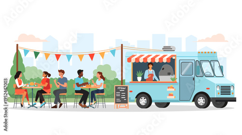 This illustration depicts a person climbing a ladder, symbolizing progress, ambition, and overcoming challenges. Ideal for representing career growth,