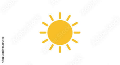 Simple illustration of a bright sun.