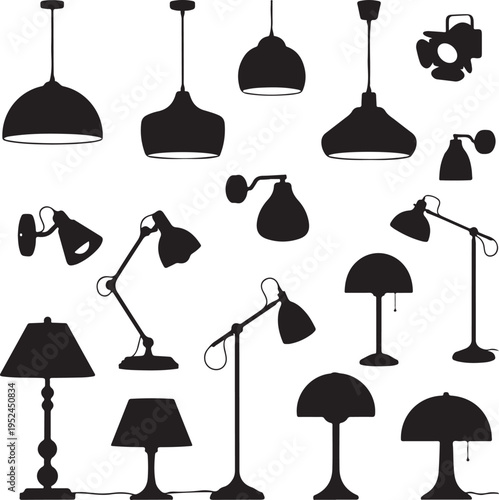 Home light silhouettes.