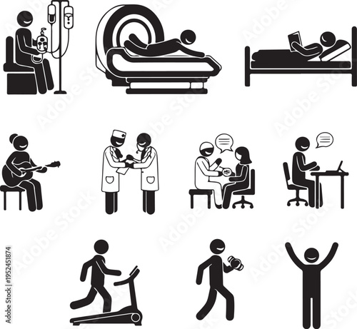 Hospital Medical Checkup Diagnostic Cliparts