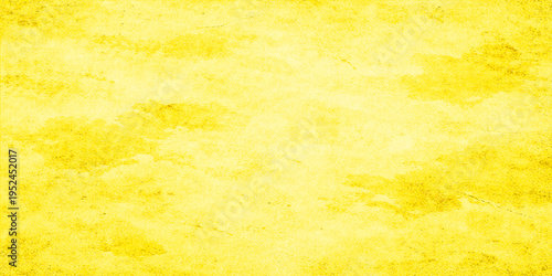 A captivating watercolor wash background, where a bright yellow hue blend of artistry and emotion, creating a striking texture and visual appeal.