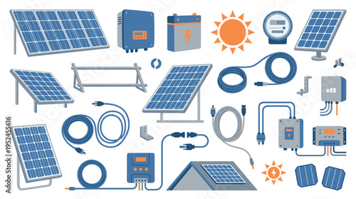 Solar Energy Equipment Collection for Sustainable Power Systems