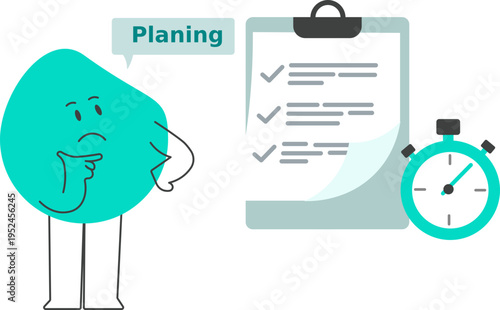 Time Planning Illustration
