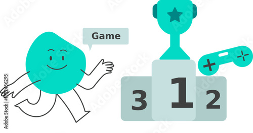 Funny Game Award Illustration