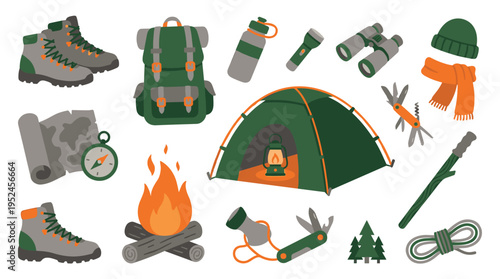 Camping and Hiking Equipment Set