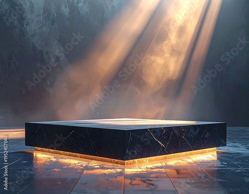 Décor podium, socle géométrique pour placement de sujet ou d'objet