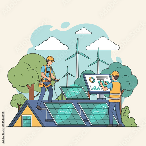 Solar Panel Installation and Renewable Energy System Maintenance.