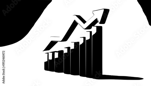 business graph showing growth