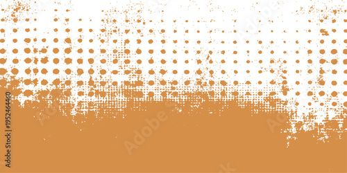 Abstract design background with grunge texture and a dot pattern in warm colors, perfect for adding a touch of vintage flair to your project. 