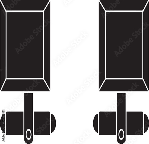 Professional Square Men Formal Cufflink Silhouettes