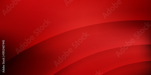 Bold red background with dark geometric shapes and abstract stripe patterns delivers striking modern graphic style for creative digital projects. Vector Illustration.